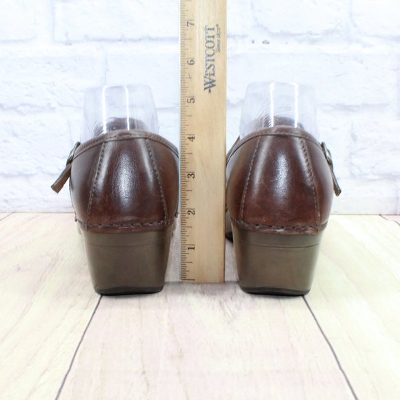 Dansko Savanna Brown Mary Jane Comfort Clogs Shoes Size 39 US 9 - Picture 8 of 9